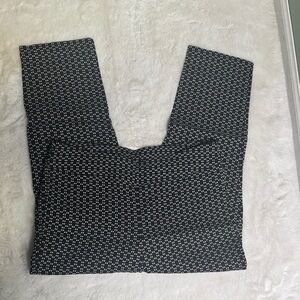 Alfred Dunner Black and White Patterned Pants 12P